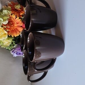 Set of 4 Corelle Stoneware Coffee/Tea Mugs.